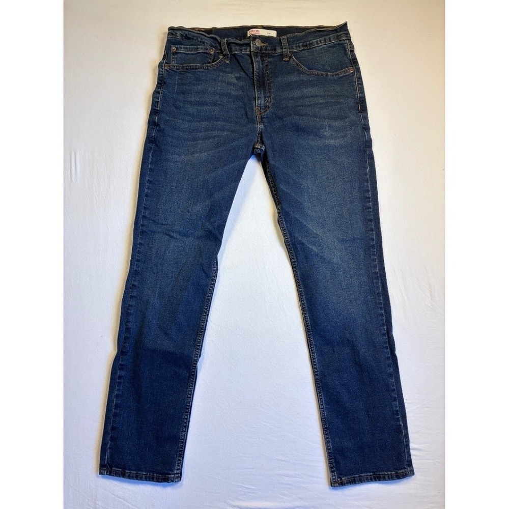 Signature by Levi Strauss Men's Slim Jeans W34 L30 Blue Denim Straight 5-pocket